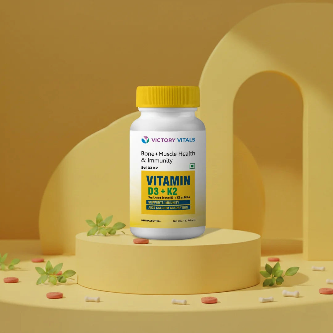 Vitamin D3-K2 | Strengthens Bones & Muscles (120 Tabs)