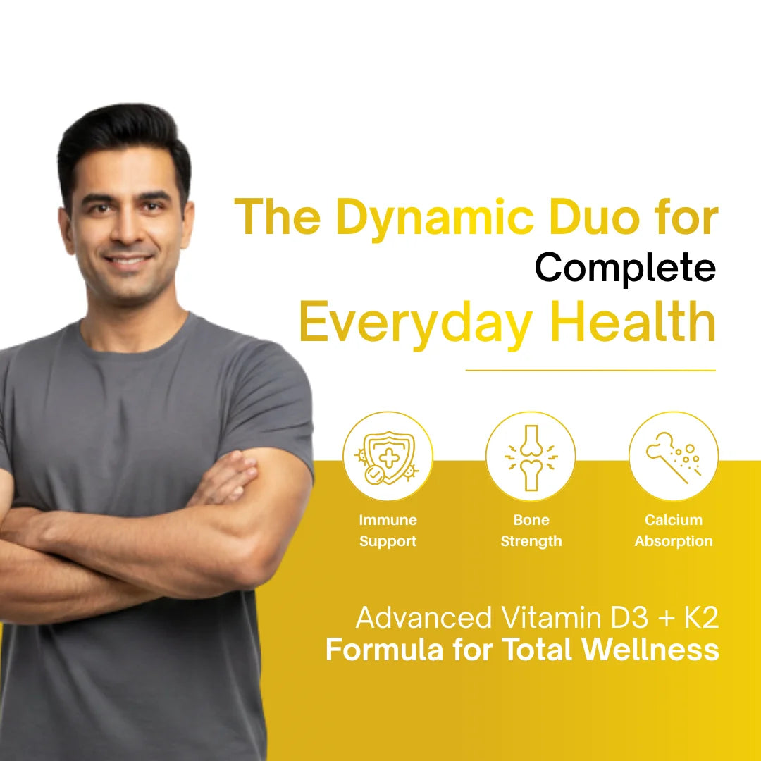 Vitamin D3-K2 | Strengthens Bones & Muscles (120 Tabs)