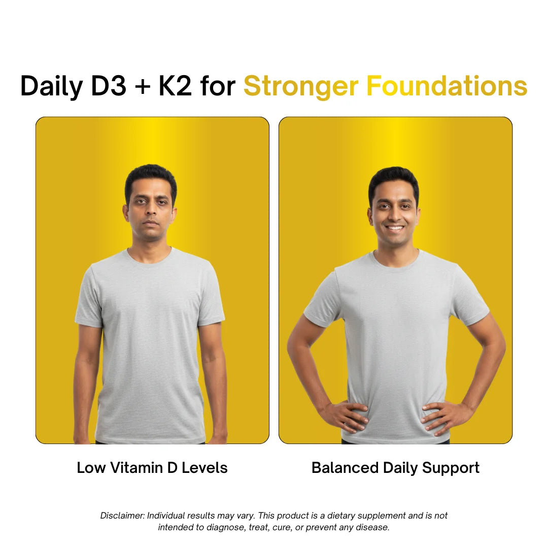 Vitamin D3-K2 | Strengthens Bones & Muscles (120 Tabs)