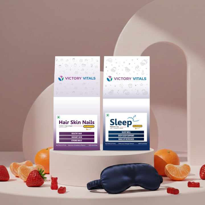Sleep Well + Hair Skin and Nail Gummies