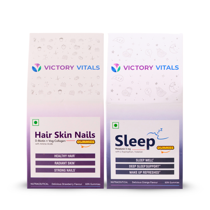 Sleep Well + Hair Skin and Nail Gummies