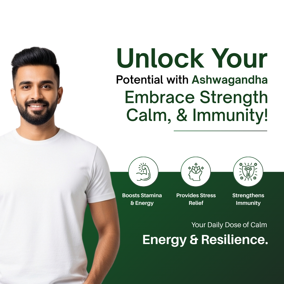 Ashwagandha | 60 Tablets | Stress Relief, Stamina & Muscle Endurance