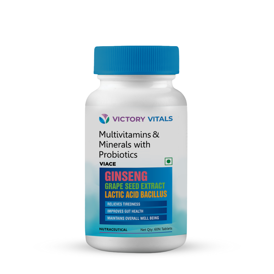 Multivitamins + Probiotics | 60 Tablets | Immunity & Gut Health
